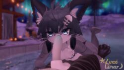 3d animated anthro big_penis blowjob blue_eyes chalo_(vrchat) cock cute femboy furry gay gay_sex luxxilunar male male_only moaning moaning_in_pleasure penis pool poolside shark sound sucking sucking_penis tagme thick_thighs video voice_acted vrchat vrchat_avatar wet whiskers