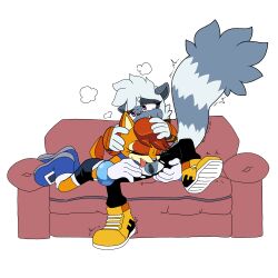 2girls closed_eyes female/female female_only furry leatherruffian lesbian_sex licking licking_pussy mobian mobian_(species) mobian_chipmunk mobian_lemur oral oral_sex pleasure_face pussy ripped_pants sally_acorn sega simple_background sofa sonic_(series) sonic_the_hedgehog_(archie) sonic_the_hedgehog_(comics) sonic_the_hedgehog_(idw) sonic_the_hedgehog_(series) sweat tail tangle_the_lemur tongue tongue_out white_background yuri