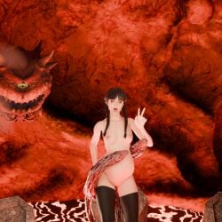 1girls 3d 4_tentacles ahe_gao braided_hair cacodemon_(doom) creepy crossover crying doom goth goth_girl interspecies medowik monster monster_cock monster_on_female peace_sign running_mascara runny_makeup stockings stomach_bulge tentacle tentacle_sex the_addams_family thick_thighs wednesday_(netflix) wednesday_addams