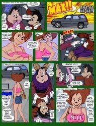 anthro anthro_only comic dildo disney female goof_troop male max_goof pandoras_box peg_pete pj_(goof_troop) sex_toy