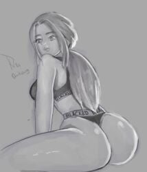 big_ass blacked_clothing darkeug hayan_park large_ass only_female self_upload sketch solo_female unholy_blood wip work_in_progress