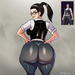 ass big_ass big_butt fanart free_fire gamer_girl jefsukyu nikita_(free_fire) shortstack