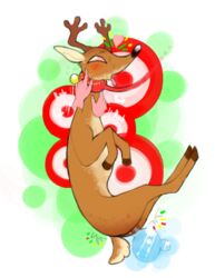 abstract_background antlers blush cervine christmas deer disembodied_hands female heart holidays horn kaboozey leash mammal pussy_juice reindeer rubbing sweat target target_(store) tongue tongue_out