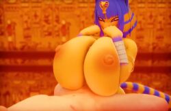 3d animal_crossing animated ankha ankha_(animal_crossing) ankha_(dogzeela) big_breasts breast_physics breast_squish breasts defaultks dogzeela huge_breasts large_breasts massive_breasts paizuri short_video shorter_than_30_seconds sound tagme titjob video
