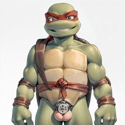 ai_generated chastity_cage male_only raphael_(tmnt) tagme teenage_mutant_ninja_turtles teenage_mutant_ninja_turtles_(2007) tmnt tmnt_2007