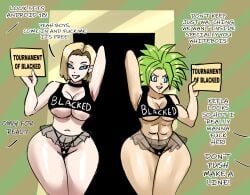 ! !? 2girls abs android android_18 android_girl arm_behind_head armpit black_choker black_sports_bra black_top black_topwear blacked blacked_clothing blonde blonde_female blonde_hair blonde_hair_female blue_eyes blue_eyes_female cheating cheating_female cheating_wife choker cleavage dragon dragon_ball dragon_ball_super dragon_ball_z english english_text eyelashes female female_focus female_saiyan fusion fusion_character green_hair gtsn17 hips holding_sign interracial inviting inviting_to_sex kefla legendary_super_saiyan light-skinned_female light_skin medium_hair milf mother muscle muscles muscular muscular_female netorare ntr pale-skinned_female pale_skin potara potara_earring potara_earrings potara_fusion raceplay saiyan saiyan_girl see-through see-through_clothing see-through_skirt short_skirt skirt smile smiling spade spade_panties spiked_hair spiky_hair super_saiyan text thick thick_hips thick_legs thick_thighs under_boob underboob undercleavage universe_6 universe_6/universe_7 universe_6_girls universe_6_saiyan/universe_7_human wide_hips wife