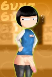 ._. 1boy 6une ? ??? alien alien_boy alien_humanoid alien_look_like_human anthro banggu_city_(webtoon) big_penis black_eyes black_hair black_thigh_highs black_thigh_socks black_thighhighs blue_shirt city closed_mouth cock dick dick_out erect_penis erection exposed exposed_dick exposed_penis exposure floating_head future gay gay_domination glowing glowing_male half-alien half-dressed half-human half-naked half_alien half_human hands_on_torso heung_hae_heung_pictures humanoid humanoid_penis hung hung_male kim_ho-pal_(banggu_city) korean_male korean_text light-skinned light-skinned_male light_body light_skin looking_at_viewer looking_down male male_only meatus meaty_dick name_tag neutral_expression no_neck outdoor outdoors outside pantless partially_clothed partially_nude public public_exposure question_mark stand standing stockings thigh_highs thigh_socks thighhigh_socks thighhighs town unamused wasteland watermark webtoon white_sleeves