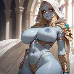 ai_generated divine_slut sylvanas_windrunner white_clothing world_of_warcraft