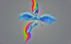 2014 breasts darkdoomer equine female friendship_is_magic hi_res mammal my_little_pony nude pegasus pussy rainbow_dash_(mlp) red_eyes solo straight_hair wallpaper wings