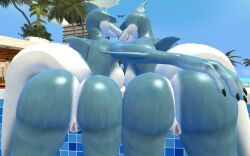 anthro ass big_butt breasts female fish furry garry's_mod girl nude petruz petruz3d pussy_juice shark tail uncensored vagina