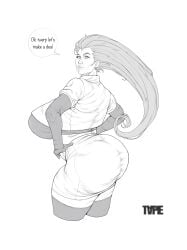 1girls ass big_breasts big_butt breasts bubble_ass bubble_butt butt dumptruck_ass dumptruck_butt earrings huge_ass huge_breasts huge_butt human human_female human_only jessie_(pokemon) large_ass large_breasts large_butt line_art long_hair long_sleeves looking_at_another looking_at_viewer looking_back older_female pokemon pokemon_(anime) tall_female taller_female taller_girl tape_draws team_rocket