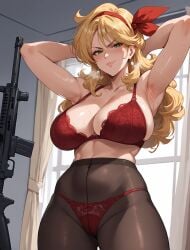 1girls ai_generated bad_launch blonde blonde_female blonde_hair blonde_hair_female cameltoe cleavage curly_hair curvy dodo_bird dragon_ball erect_nipples female gigantic_breasts green_eyes green_eyes_female huge_areolae huge_ass launch lunch_(dragon_ball) nai_diffusion puffy_nipples realistic ribbon stable_diffusion thick_lips very_long_hair voluptuous wide_hips yellow_hair