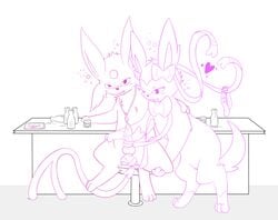 balls blush drunk duo eeveelution espeon female freebree freespirit59 male nintendo penis pokemon pussy sylveon video_games