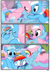 2014 3girls aloe_(mlp) anilingus anus blue_hair blush comic cunnilingus cutie_mark dialogue edit english_text equine female female_only feral friendship_is_magic hair hisexpliciteditor horse lotus_blossom mammal multicolored_hair my_little_pony oral pegasus pink_hair pony pyruvate rainbow_dash_(mlp) rainbow_hair sex sibling spa text vaginal_penetration wing_boner wings yuri