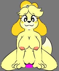 animal_crossing animated anthro female isabelle_(animal_crossing) nintendo