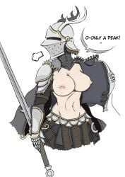 blush breasts_out for_honor warmonger_(for_honor)