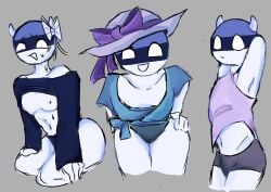 ass bowtie breasts breasts_out chysmix countryhumans countryhumans_girl estonia_(countryhumans) female female_focus female_only panties small_breasts solo solo_female solo_focus thick_thighs thighs weird