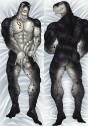 abs anthro ass balls big_penis dakimakura distracting_watermark erection foreskin genitals grabbing_own_balls leopard_seal long_foreskin looking_at_viewer male mammal marine muscular nude penis pinniped presenting presenting_penis seal sharp_teeth smile solo spots tail teeth tight_foreskin tush_(artist) uncircumcised vein veiny_penis watermark whistle_(object)