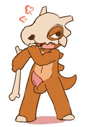 balls cubone cute erection male male_only nintendo oob penis pokemon pokemon_(species) solo straight_hair video_games