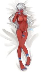 alternate_version_available areolae body_pillow breasts countryhumans countryhumans_girl feet female female_focus female_only full_body hand_on_thigh looking_away nipples nude nude_female pussy rena195728 russia_(countryhumans) solo solo_female solo_focus