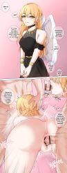 2boys angel blonde_hair censored dialogue english english_text female grabbing instant_loss_2koma kortoon@ light-skinned_female light_skin long_hair male omniscient_reader's_viewpoint omniscient_reader_(webtoon) rape spitroast straight uriel_'demon-like_judge_of_fire'_(omniscient_reader's_viewpoint) vaginal_penetration webtoon wings