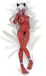 alternate_version_available body_pillow bra breasts cat_ears countryhumans countryhumans_girl feet female female_focus female_only full_body panties rena195728 russia_(countryhumans) solo solo_female solo_focus underwear underwear_only