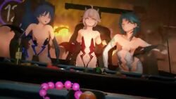 3d animated artist_request cuntboy dark-skinned_male genshin_impact horniw00d kaedehara_kazuha male navel open_mouth orgy orgy_sex scaramouche_(genshin_impact) sex sex_from_behind vaginal_penetration video wanderer_(genshin_impact) xiao_(genshin_impact)