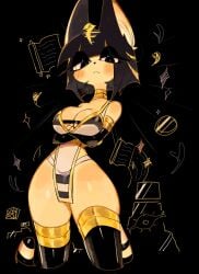 1girls 2024 2d 2d_(artwork) animal_crossing ankha ankha_(animal_crossing) anthro arms_crossed arms_crossed_under_breasts ass bangs bare_shoulders big_ass big_breasts big_butt black_eyes black_hair black_hair_female blush blushing blushing_at_viewer breasts butt cat_ears cat_girl cat_humanoid cat_tail color colored curvaceous curves curvy curvy_body curvy_female curvy_figure elbow_gloves eyeshadow fantasy full_color fur gold_trim goth_ankha hair hair_ornament heart hips huge_ass huge_butt kunoichi kunoichi_dress large_ass large_butt looking_at_viewer nintendo seductive tail thighs usa37107692 video_game video_game_character video_game_franchise video_games yellow_fur