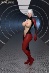 3d abs athletic athletic_female bare_belly big_breasts blue_eyes bodysuit boots breasts breasts_out busty christie_(doa) cleavage cleavage_cutout dead_or_alive deep_cleavage female female_focus female_only full_body high_heel_boots high_heels hourglass_figure large_breasts loveluv69 muscle_tone navel pinup pinup_pose pubes pubic_hair pussy revealing_clothes short_hair skin_tight skin_tight_outfit skin_tight_suit skinsuit standing tagme toned toned_female trimmed_pubic_hair vagina white_hair wide_hips