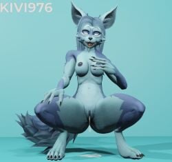 3d anthro anthro_only breasts crystal_maiden cum cum_in_pussy cum_inside dota dota_2 female female_only fur furry kivi976 nude pussy solo wolf