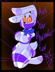 bondage bound_legs disembodied_hand five_nights_at_freddy's five_nights_at_freddy's:_security_breach gagged groping groping_breasts tape tape_gag tempson thighs_together vanny_(fnaf)