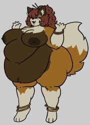 bbw big_breasts breasts cleavage female furry huge_breasts mexifurfoof overweight tagme thick_thighs wide_hips