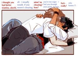 akira_kurusu cuntboy cuntboy_on_cuntboy dry_humping fully_clothed goro_akechi intersex joker_(persona) liveleaksakc persona_5 persona_5_royal ren_amamiya self_harm_scars transmasc