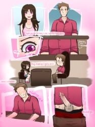 age_difference class_of_'09 cock counselor_(class_of_'09) dick male male/female oc original_character pink_eyes precum self_insert student_and_teacher teacher_and_student