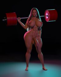 1futa 3d 3d_model areolae auditour balls breasts daz_studio futa_only futanari human human_only intersex large_breasts light-skinned_futa light-skinned_futanari light_skin nulara_(auditour) original_character penis solo testicles