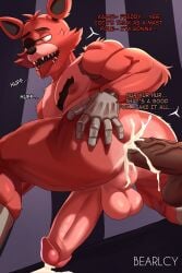 anal anal_sex anal_sex anthro anthro_only anus ass ass_focus balls bearlcy broken cum cum_in_ass cum_inside ejaculating ejaculating_cum ejaculating_while_penetrated ejaculation ejaculation_while_pentrated erected_penis erection eyebrows eyepatch fangs five_nights_at_freddy's fnaf foxy_(fnaf) freddy_(fnaf) furry furry_only male male_only metal_hand muscular muscular_male nipples penetration penis red_fur signature simple_background spreading_cheeks spreading_own_ass testicles text veiny_penis yellow_eyes
