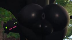 16:9 3d_(artwork) 3d_animation animated anus ass backsack balls big_butt black_body black_skin digital_media_(artwork) dragon dreamworks european_mythology feral forest fury_(httyd) genitals green_eyes hi_res high_framerate how_to_train_your_dragon looking_at_viewer looking_back looking_back_at_viewer male mythological_creature mythological_scalie mythology night_fury no_sound outside plant presenting presenting_hindquarters rear_view scalie shaking_butt short_playtime solo tagme tail tongue tongue_out toothless tree video video watermark western_dragon widescreen willie_piv wings