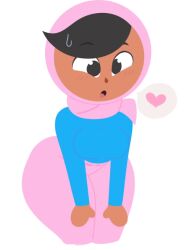 1girls 2d accurate_art_style ass badblue98 bent_over big_ass big_butt blush duolingo female full_color fully_clothed headwear heart hijab huge_ass huge_butt no_penetration postblue98 solo solo_female spoken_heart sweat zari_(duolingo)