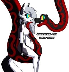 kaa (jungle book) from helluva boss by surrealatorium
