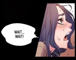 blue_hair implied_sex intense_sex manhwa non-nude silent_war text_bubble