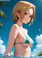 1girls 2d ai_generated areolae armpit bare_arms big_breasts bikini bikini_bottom bikini_top breasts brown_eyes chest curvy curvy_figure cute cute_face detailed eyelashes eyeshadow female female_only fit fit_female focus hair high_quality horimiya large_breasts legs light-skinned_female light_brown_hair light_skin lips lipstick looking_at_viewer makeup mascara medium_hair midriff outdoors outside pale-skinned_female pale_skin perky_breasts posing seductive seductive_look short_hair stable_diffusion tagme thighs thin_waist yoshikawa_yuki