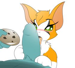 blush cookie cum dust:_an_elysian_tail fellatio feral fidget furry green_eyes licking male nimbat open_mouth oral penis plain_background quotefox sex tongue tongue_out video_games white_background