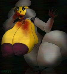 absurd_res android animate_inanimate animatronic anthro arched_back areola ass big_areola big_breasts big_butt big_nipples blood blood_in_mouth blood_on_face blood_on_hand blood_splatter bodily_fluids bovid breasts caprine claws collar collar_only cybernetics cyborg dirty eye_roll female hi_res huge_areola huge_breasts huge_butt huge_nipples hyper hyper_areola hyper_breasts hyper_butt lazy_eye leaning leaning_forward looking_at_viewer m4n machine mammal mold_(fungus) nipples nude nude_anthro nude_female purple_areola purple_nipples robot sha_(the_walten_files) sha_(twf) sharp_teeth sheep solo teeth the_walten_files thick_thighs vein veiny_breasts veiny_thighs vulva