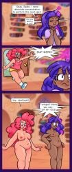 2d 2girls boobs breasts chubby chubby_female completely_naked completely_naked_female completely_nude completely_nude_female curly_hair dark-skinned_female dark_skin disappearing_clothes embarrassed embarrassed_nude_female enf female female_focus female_only humanized my_little_pony naked naked_female nude nude_female pink_hair pink_skin pinkie_pie_(mlp) puds spell spike_(mlp) suddenly_naked text tits twilight_sparkle_(mlp) unicorn_horn vagina vanishing_clothes