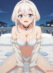 ai ai_assisted ai_generated anime anime_style studio_apartment,_good_lighting,_angel_included towa