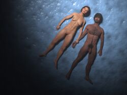 1boy1girl 3d carlos_oliveira completely_nude completely_nude_female completely_nude_male daz_studio female full_body jill_valentine male nude nude_female nude_male o97t5s resident_evil resident_evil_2_remake