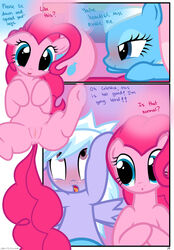 3girls ahe_gao anus blush cloud_chaser_(mlp) comic cutie_mark dialogue edit english_text equine female female_only feral friendship_is_magic hi_res hisexpliciteditor horse lotus_blossom mammal my_little_pony pegasus pinkie_pie_(mlp) pony pussy pyruvate spread_legs spreading text vaginal_penetration wings yuri