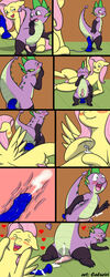 2014 anal anal_sex anus bad_dragon blush caluriri cum cum_inside cumshot dildo dildo_sitting duo equine erection female feral fluttershy_(mlp) friendship_is_magic fur hair hands-free hands_free_ejaculation hands_free_orgasm horse insertion interspecies male mammal masturbation my_little_pony nude orgasm penetration penis pony prank sex_toy spike_(mlp)