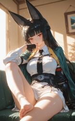hoshimi miyabi from zenless zone zero by neuschwanstein