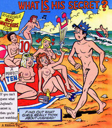 2boys 5girls archie_comics areolae beach beach_ball beach_blanket black_hair blonde_hair brown_hair english_text erect_nipples flaccid_penis freckles hearts judging jughead_jones kentoons nude nude_beach nude_edit platinum_blonde_hair puberty pubic_hair radio seashell sign sunglasses_on_head suntan_lotion surfer surfing tinted_eyewear walking waves whistling wipeout